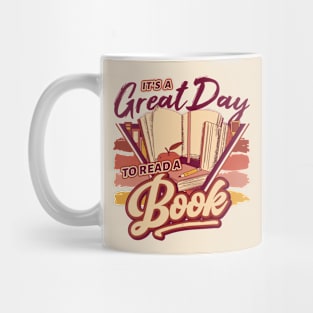 Retro It's a Great Day to Read a Book // 90s Style Book Lover Mug